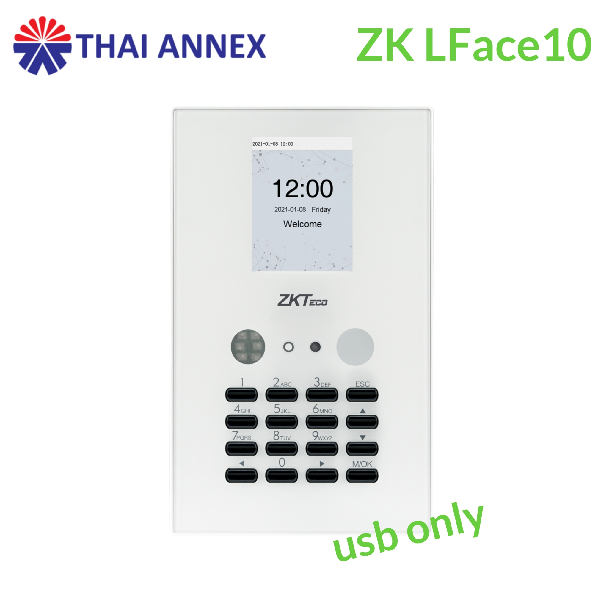 เครื่องสแกนใบหน้า ZK LFace 10 เครื่องสแกนใบหน้า ZK LFace 10