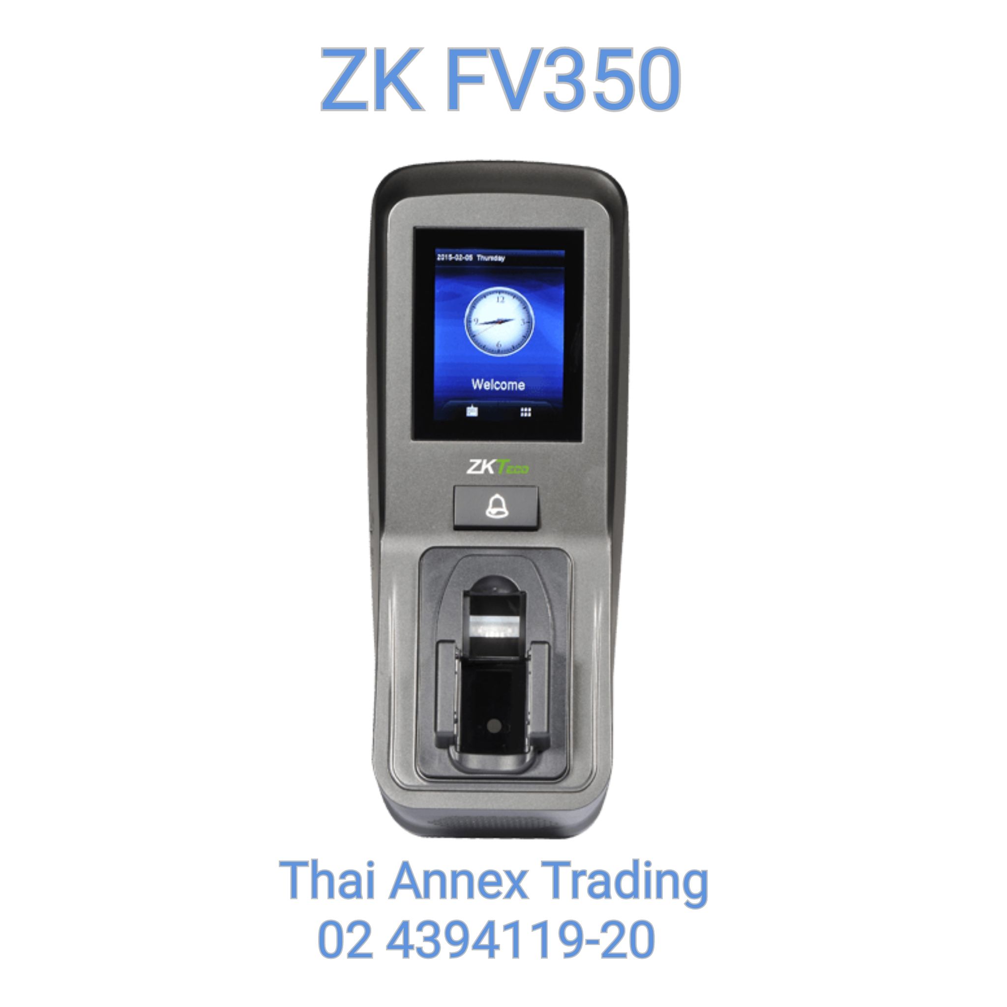 เครื่องสแกนสแกนลายนิ้วมือและเส้นเลือด ZK FV350 (Access Control) เครื่องสแกนสแกนลายนิ้วมือและเส้นเลือด ZK FV350 (Access Control)