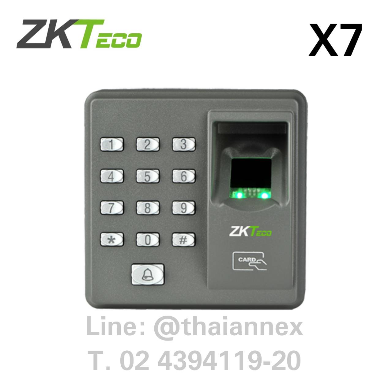 เครื่องสแกนลายนิ้วมือ ZK X7 (Access Control)