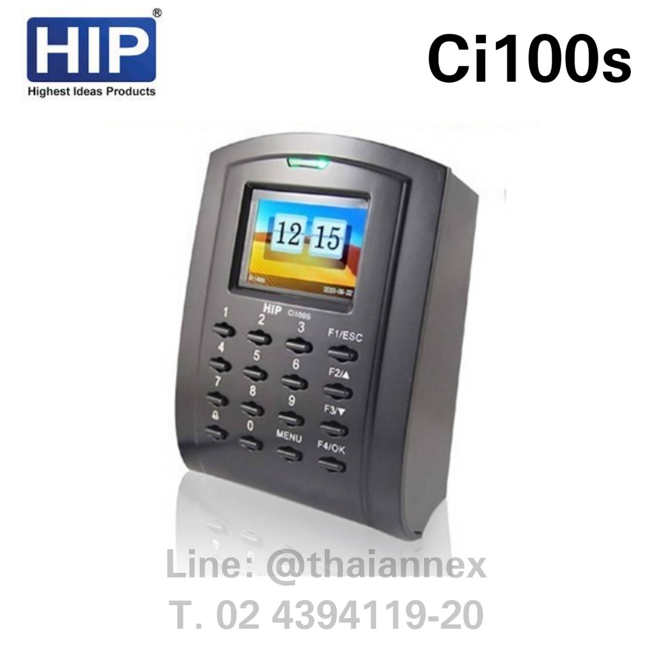 เครื่องทาบบัตร HIP Ci100S (ควบคุมประตูได้)