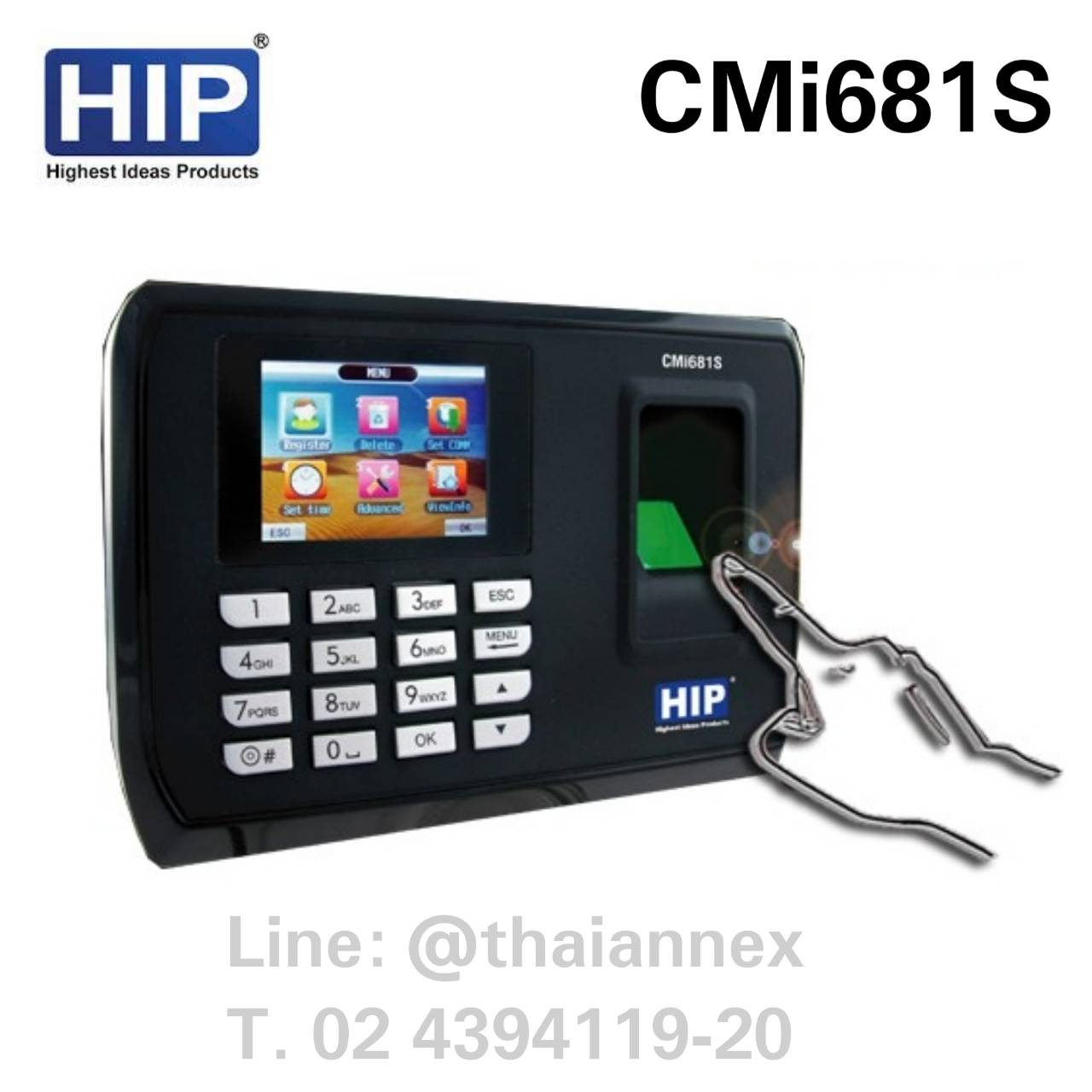 เครื่องสแกนลายนิ้วมือ HIP CMi681S (Access Control)