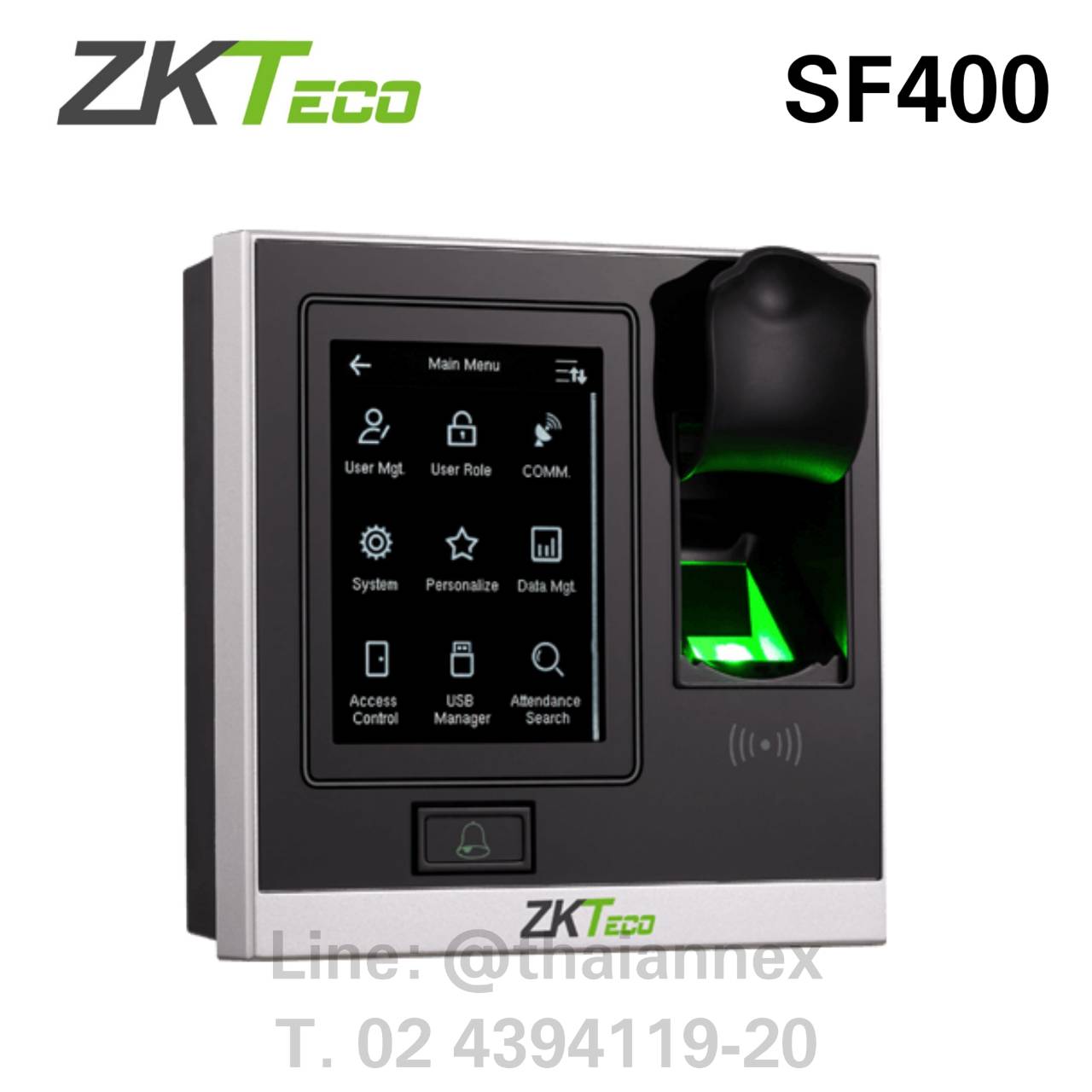 เครื่องสแกนลายนิ้วมือ ZK SF400 (Access Control)