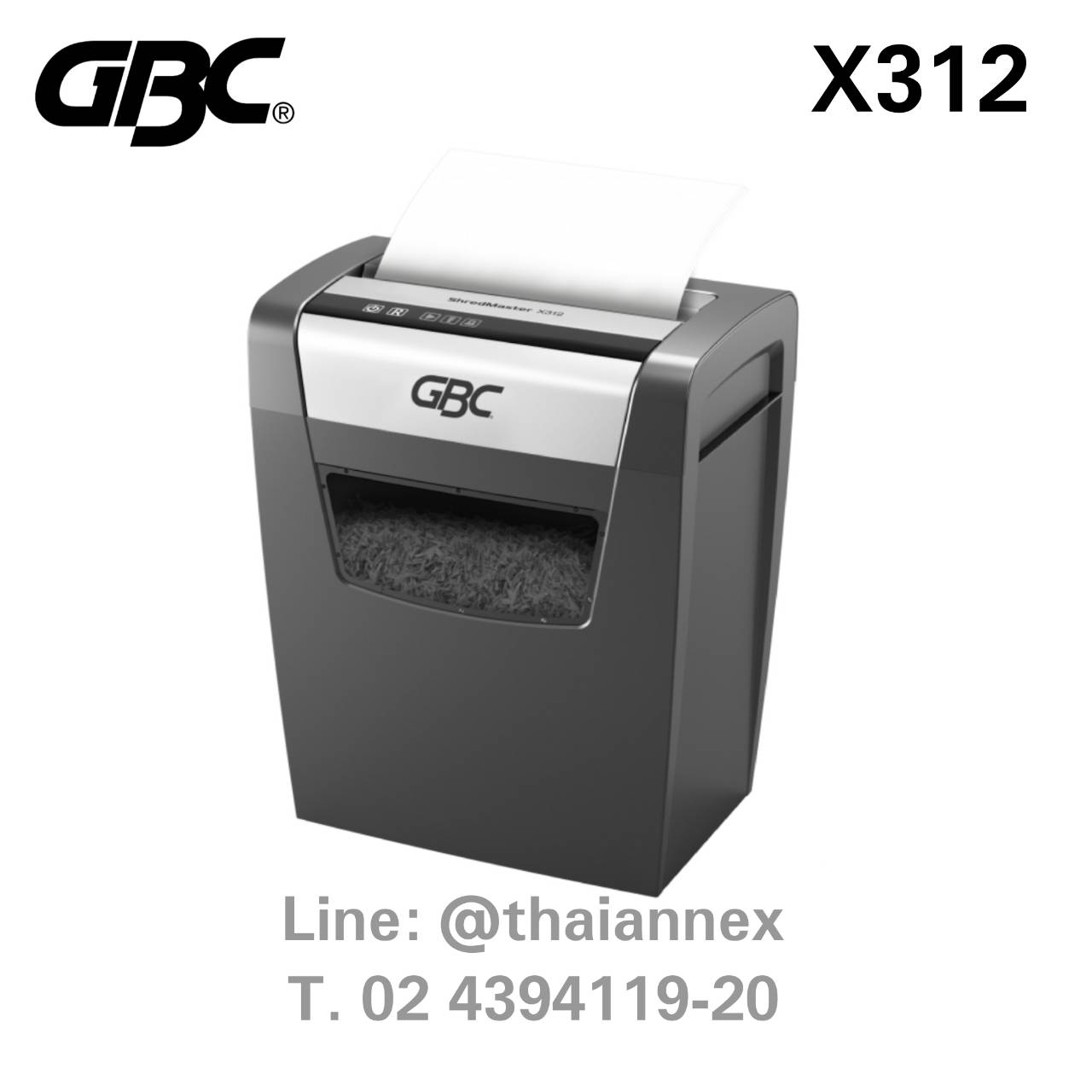 เครื่องทำลายเอกสาร GBC X312