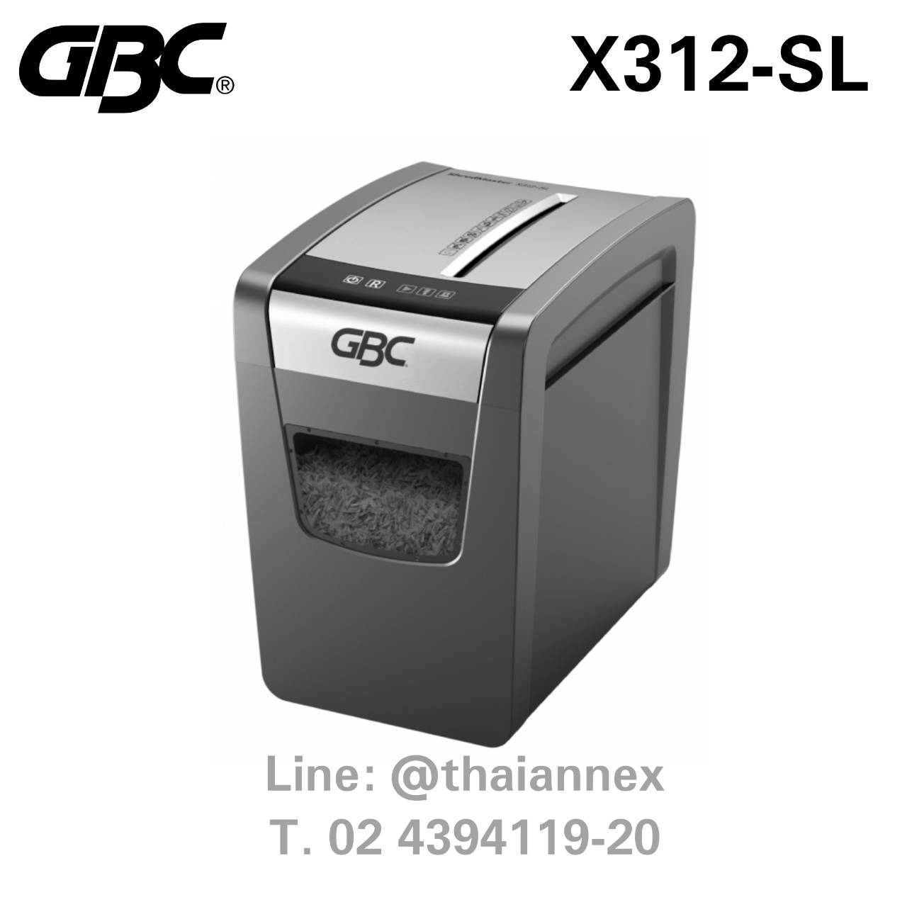 เครื่องทำลายเอกสาร GBC X312-SL