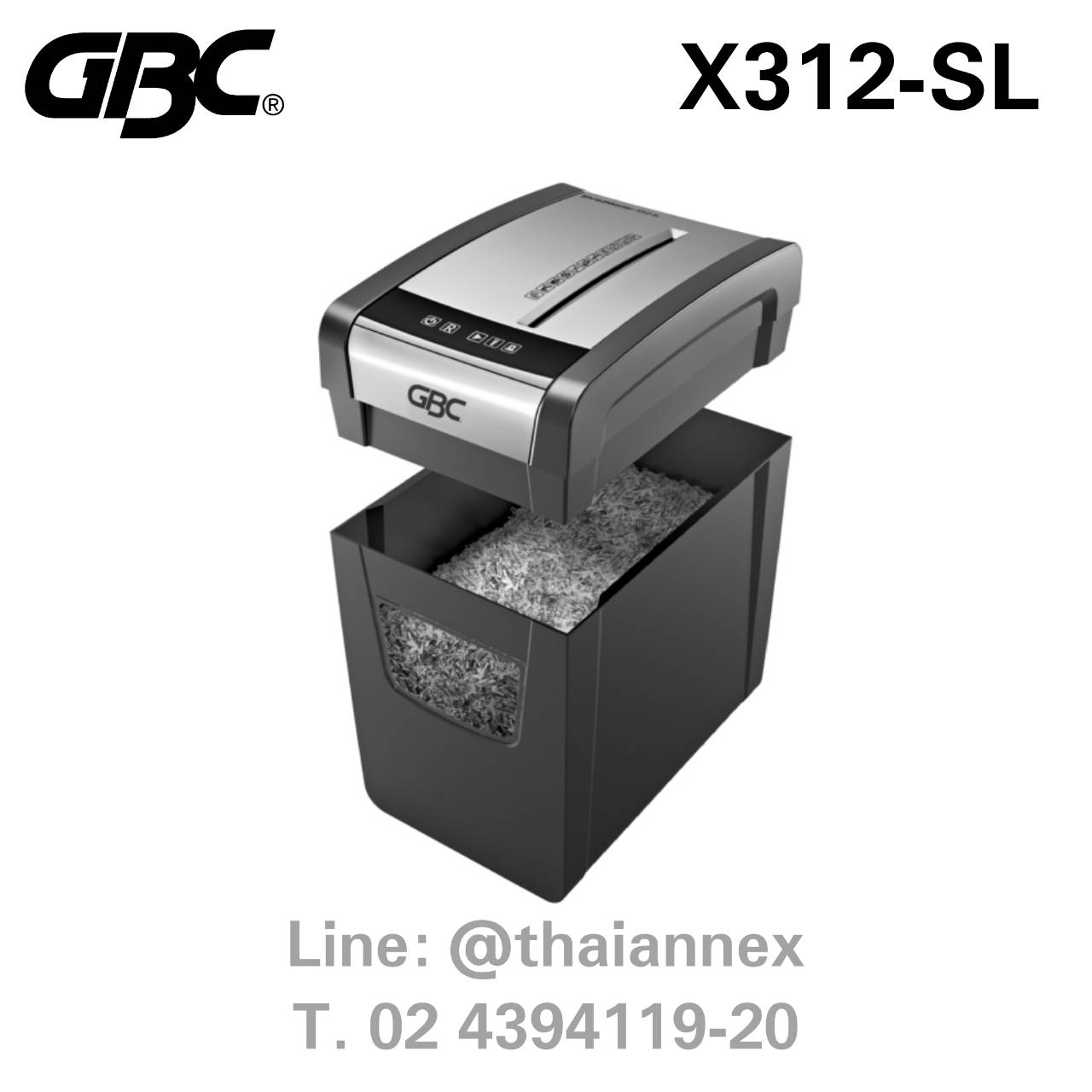 เครื่องทำลายเอกสาร GBC X312-SL