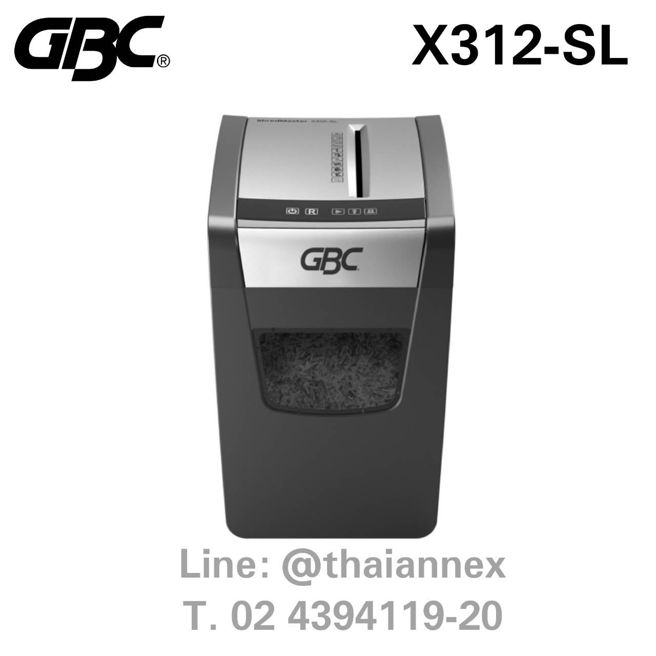 เครื่องทำลายเอกสาร GBC X312-SL