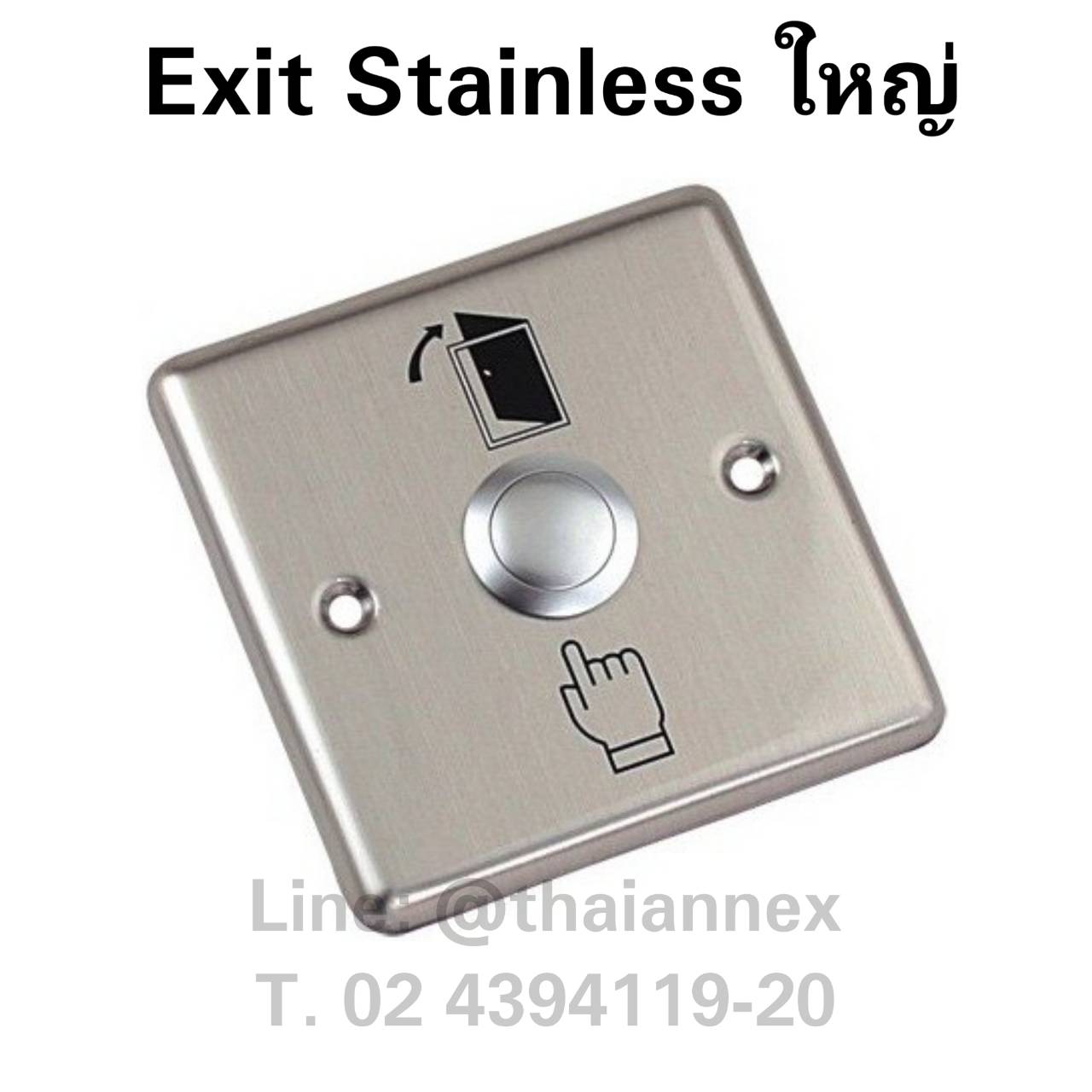 Stainless Exit Switch 9x9
