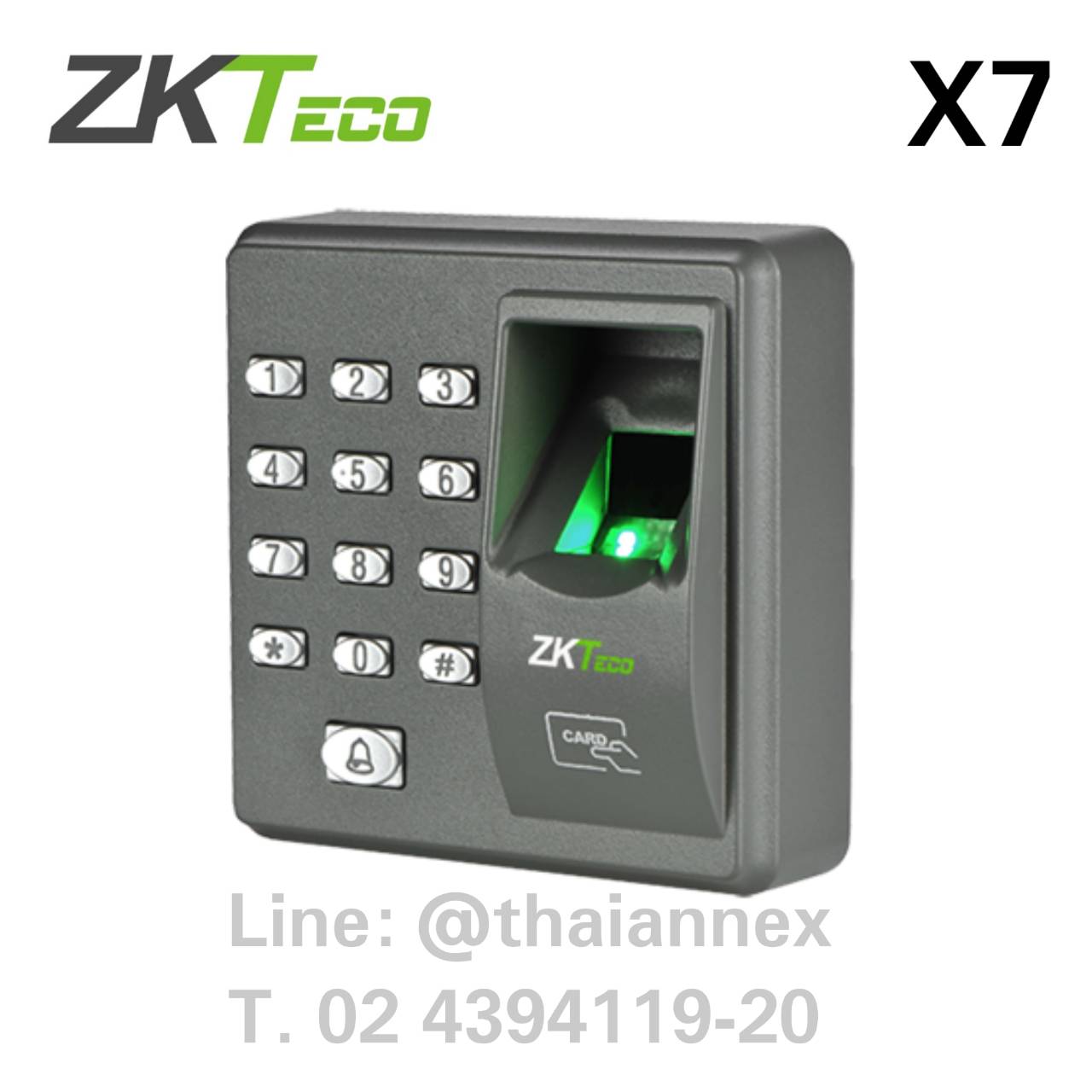 เครื่องสแกนลายนิ้วมือ ZK X7 (Access Control)