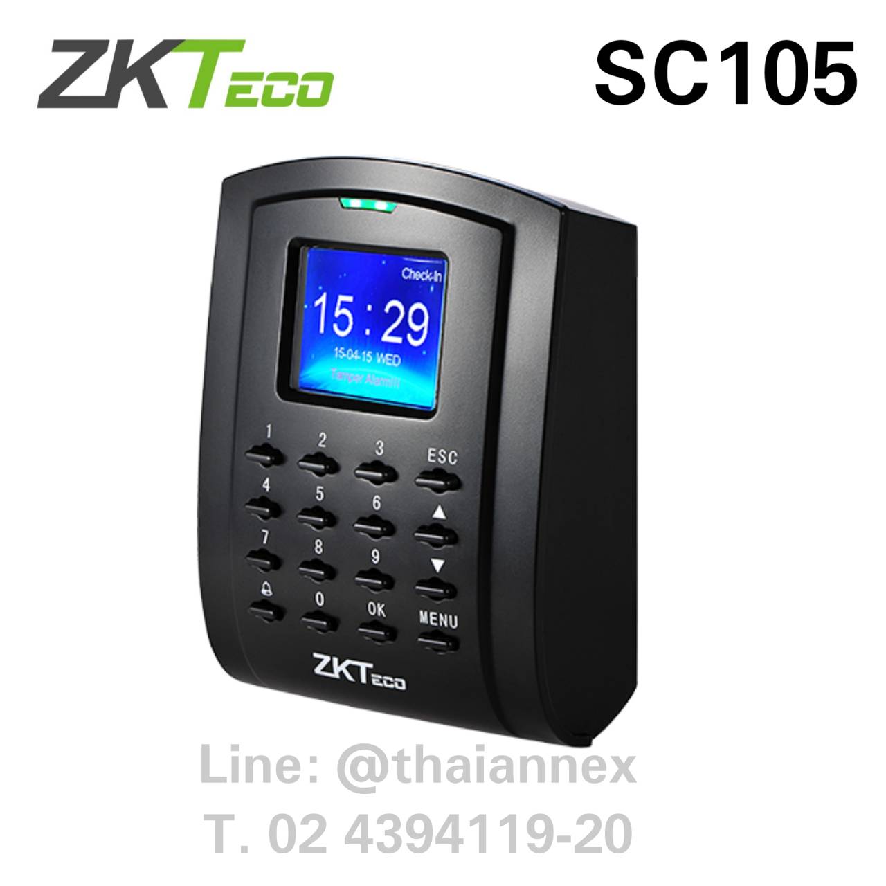 เครื่องทาบบัตร ZK SC105 (Access Control)