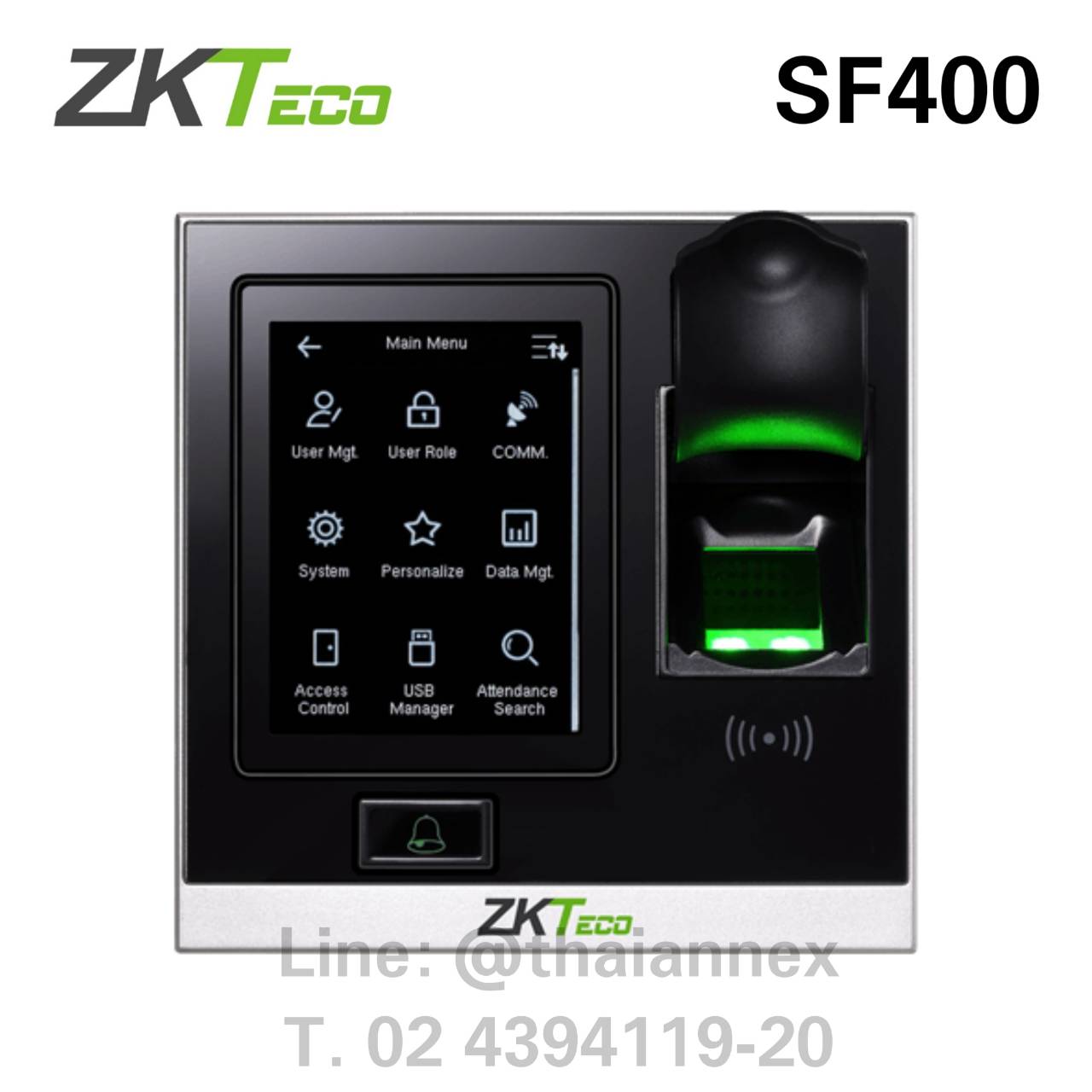 เครื่องสแกนลายนิ้วมือ ZK SF400 (Access Control)