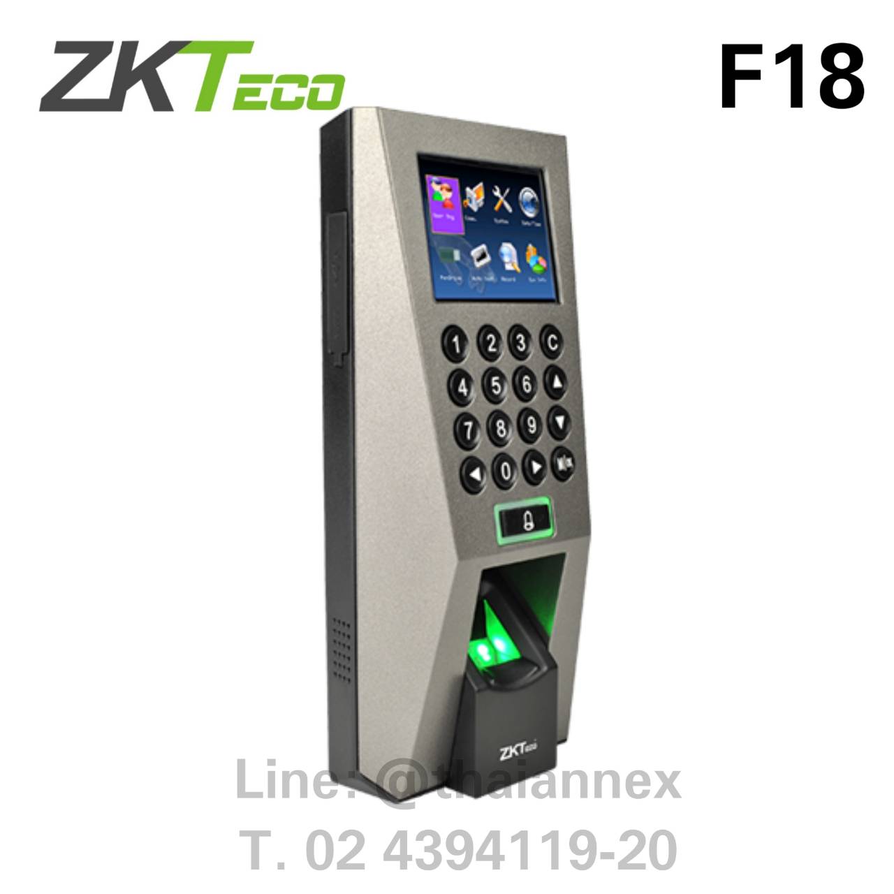 เครื่องสแกนลายนิ้วมือ ZK F18