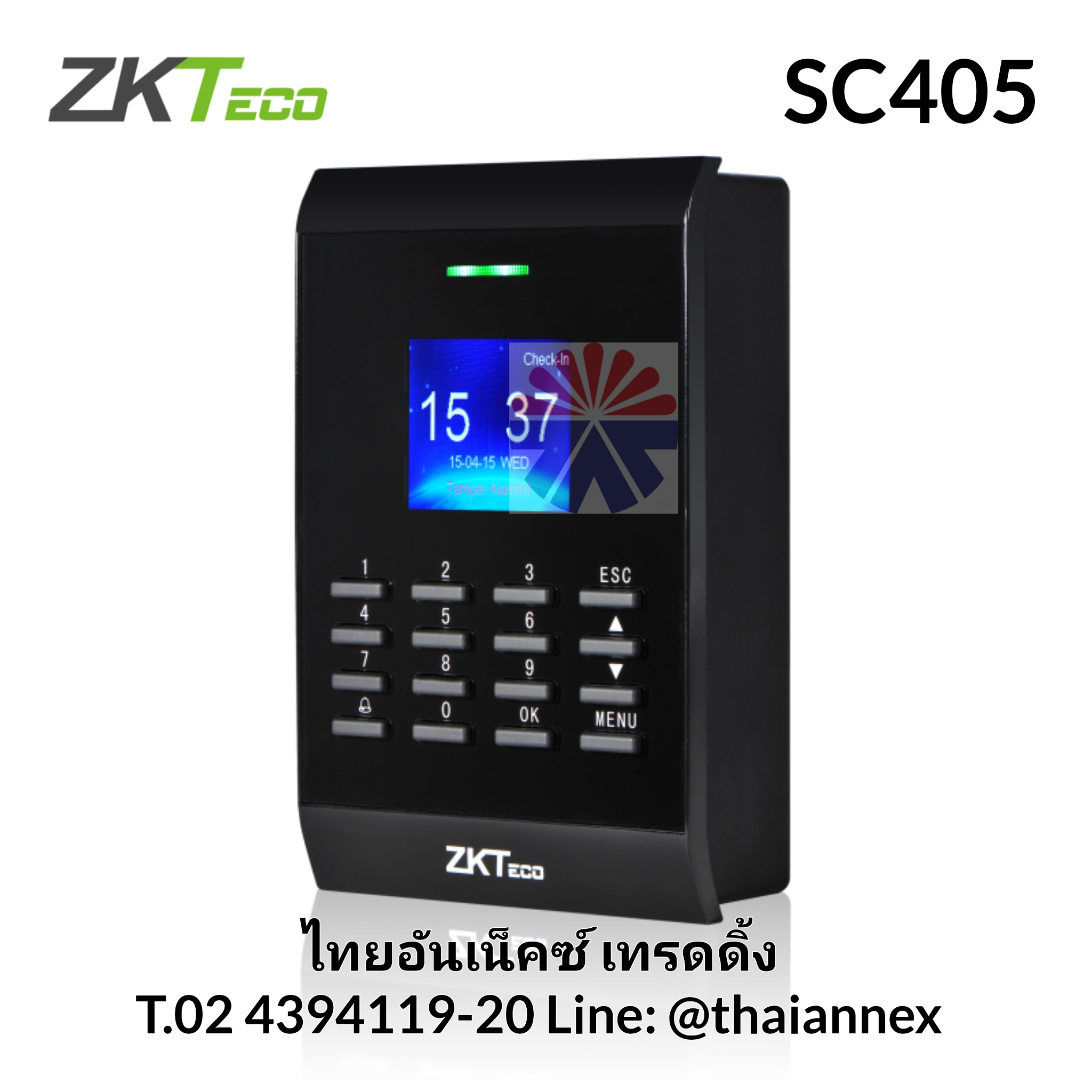 เครื่องทาบบัตร ZK SC405 (Access Control)
