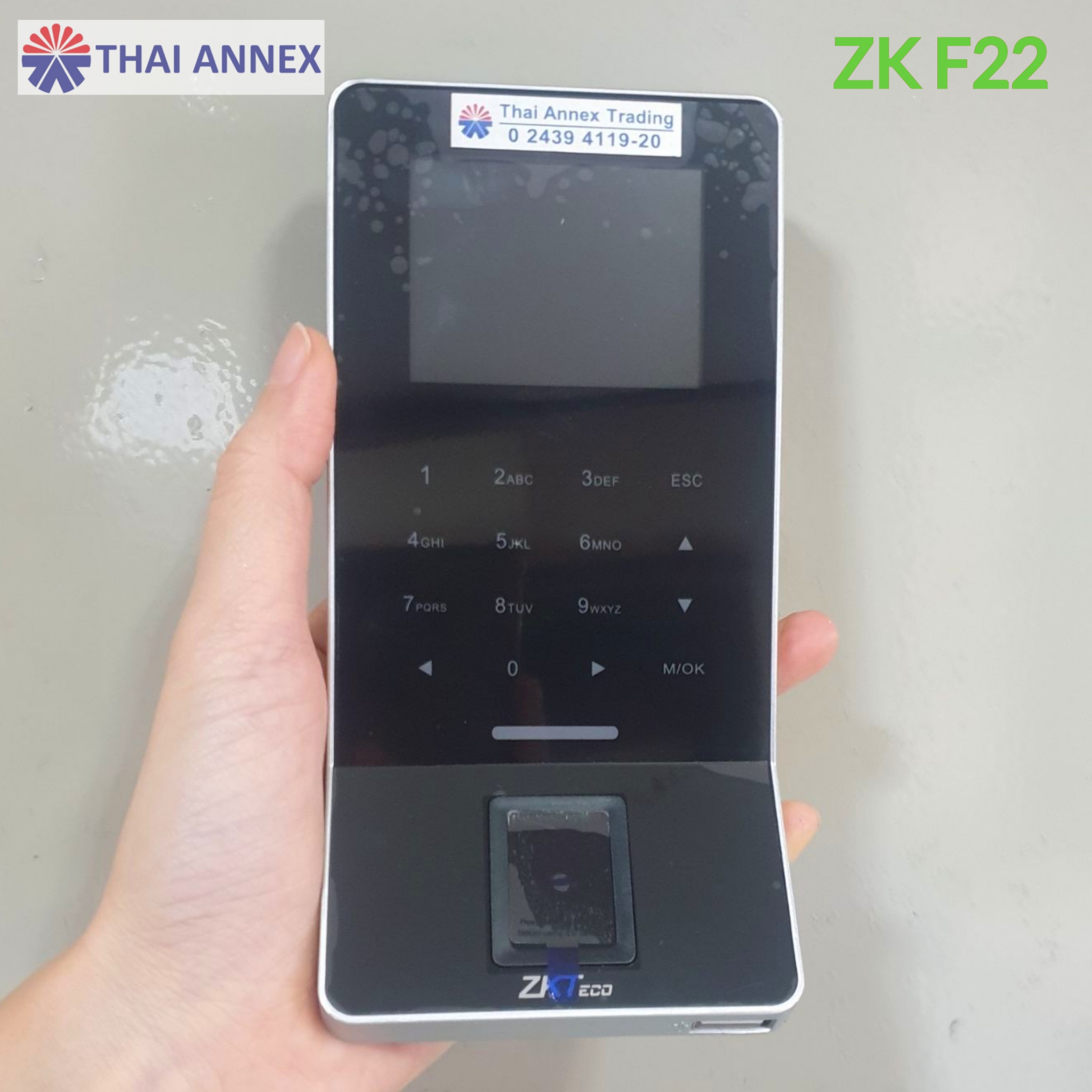 เครื่องสแกนลายนิ้วมือ ZK F22 (Access Control)
